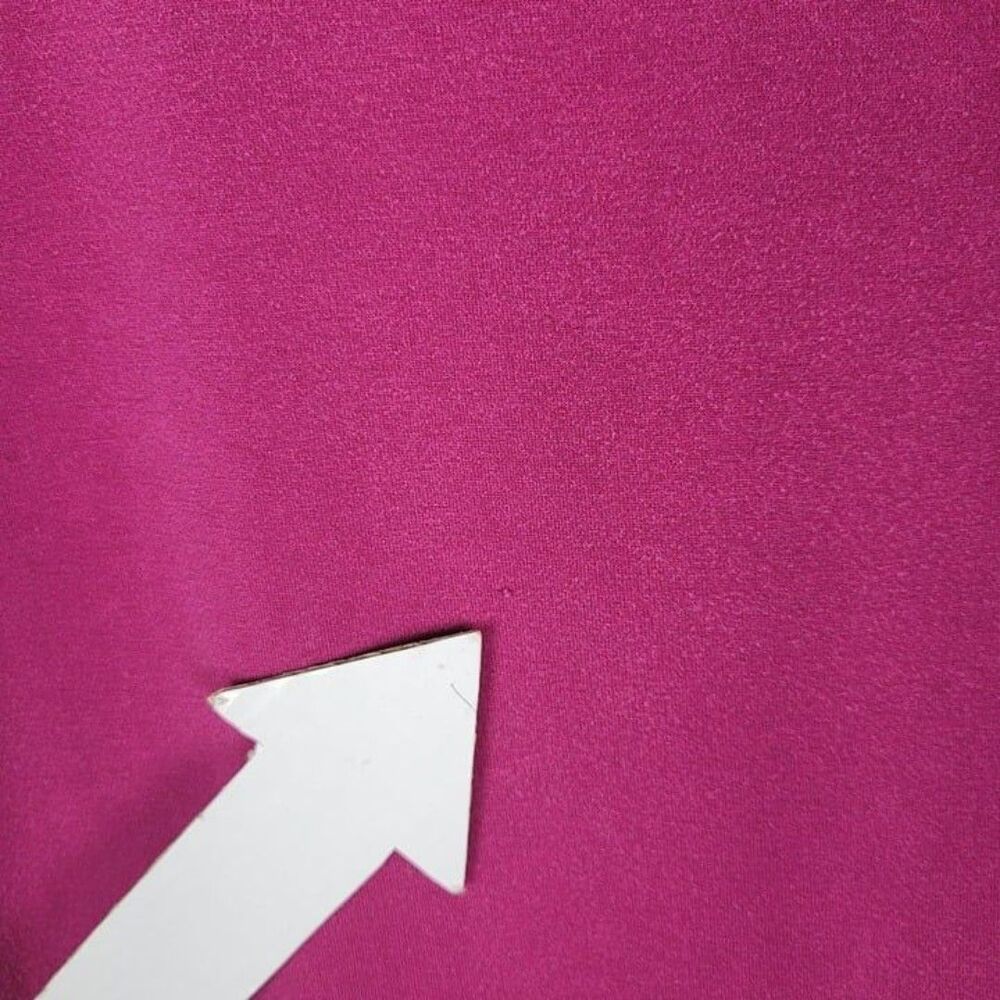 Eileen Fisher Size L Tencel Stretch Jersey T-Shirt Dress Short Sleeve Dark Pink - Picture 10 of 12